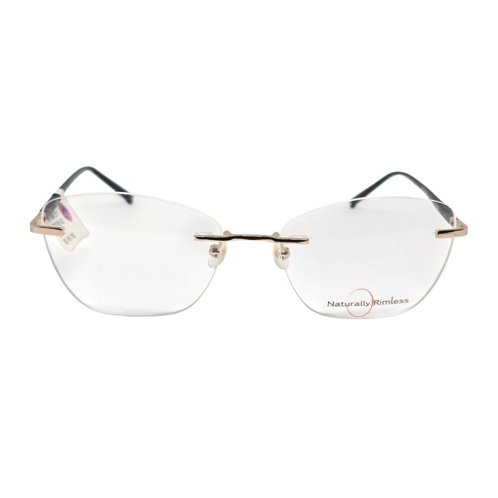 Naturally Rimless NR 371 Gold Rimless Eyeglasses Frame